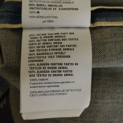 Prada Denim Shirt Chest Pocket Open Collar Short Sleeve Indigo — view 7