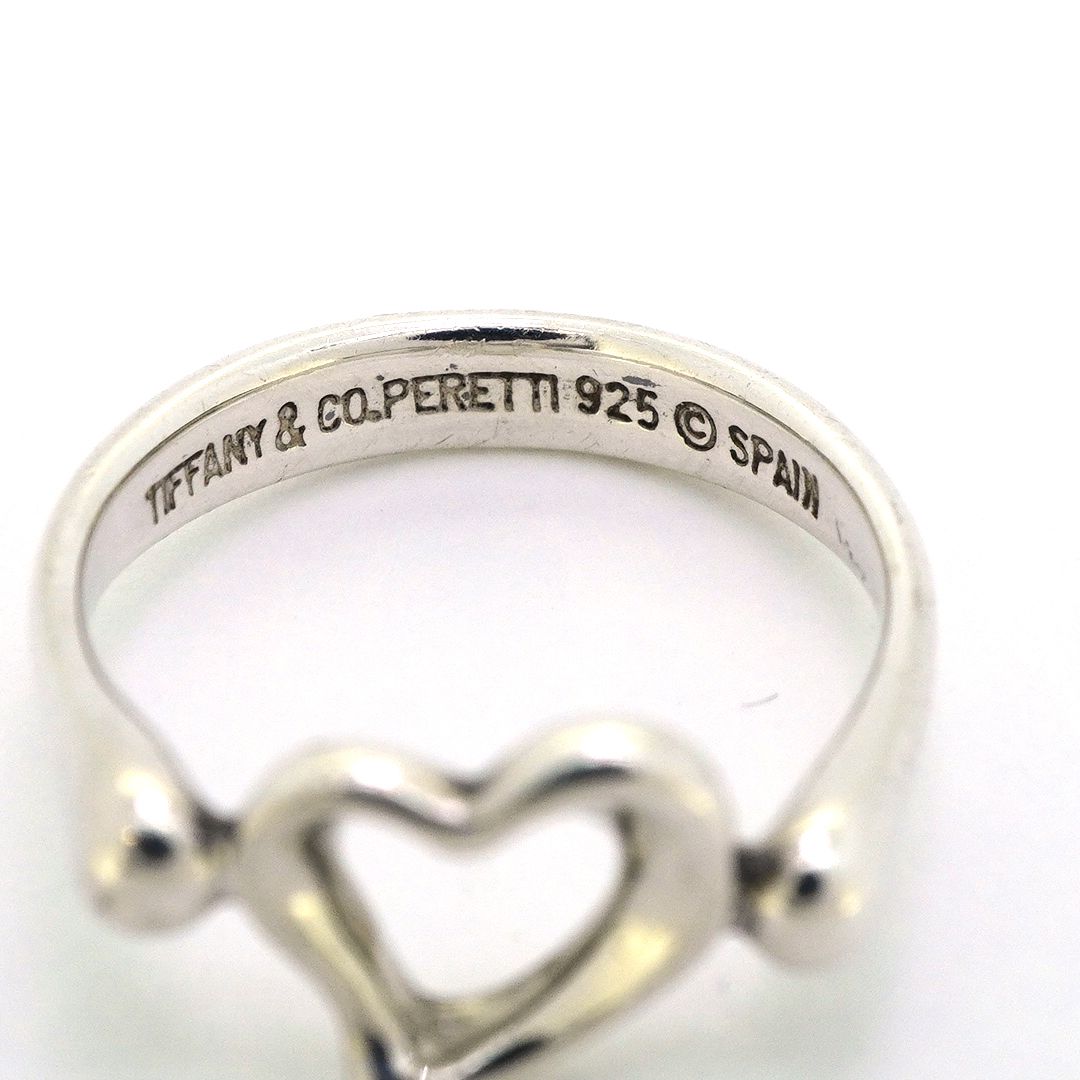 Tiffany & Co Ring Open Heart 925 Sterling Silver — view 4