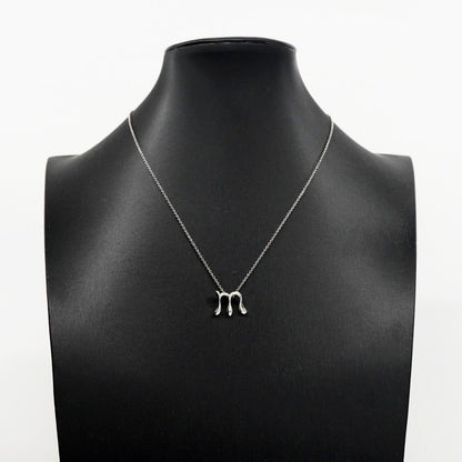 Tiffany & Co Necklace Initial M 925 Sterling Silver — view 6