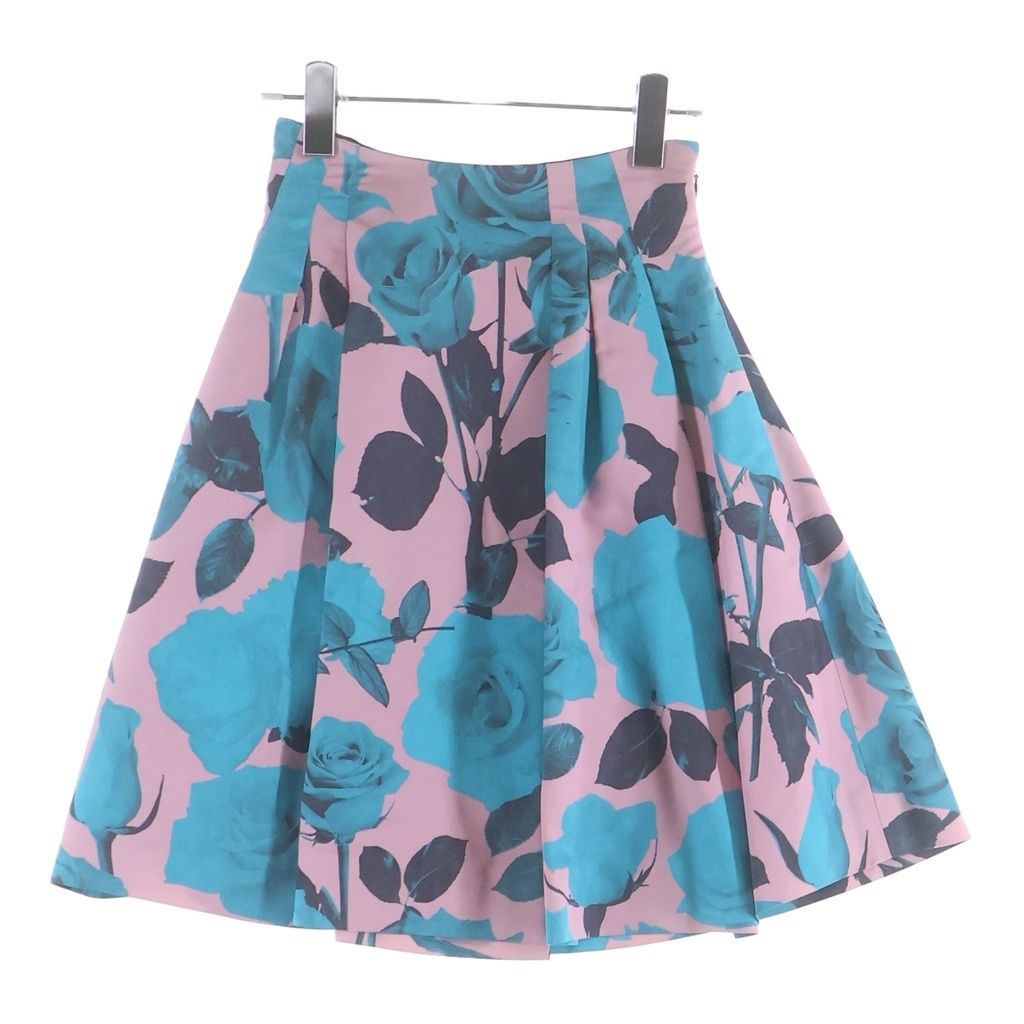 Dior Knee Length Skirt Rose Turquoise Blue Pink 34