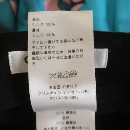 Dior Knee Length Skirt Rose Turquoise Blue Pink 34 — view 8