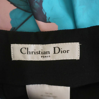 Dior Knee Length Skirt Rose Turquoise Blue Pink 34 — view 7