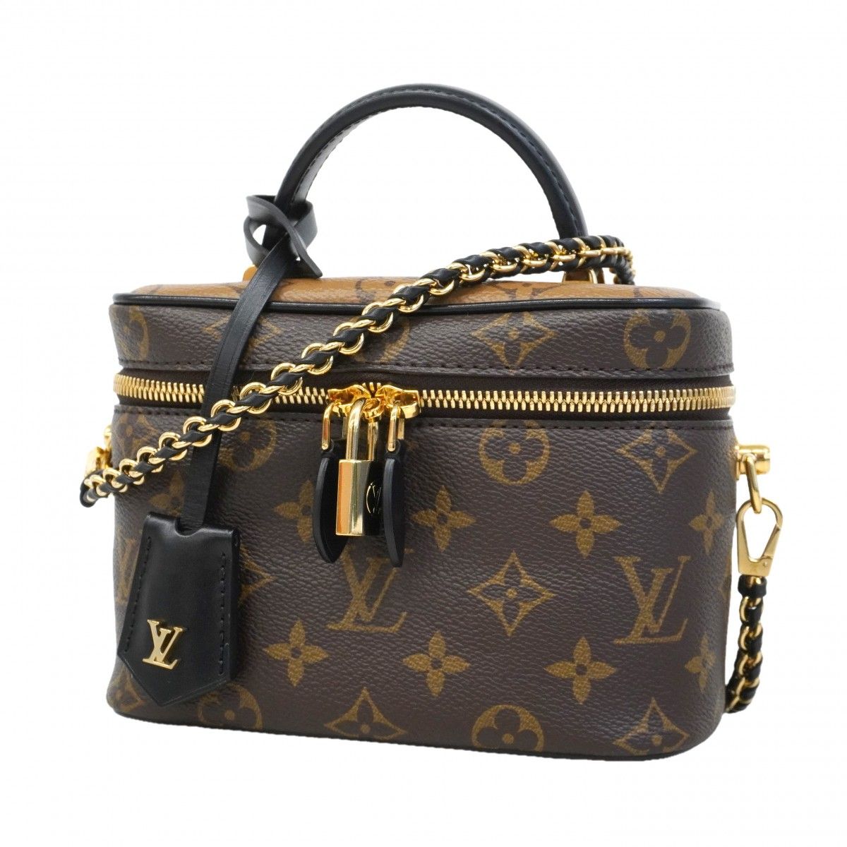 Louis Vuitton Handbag Monogram Reverse Vanity Nvpm Brown 2-Way Bag