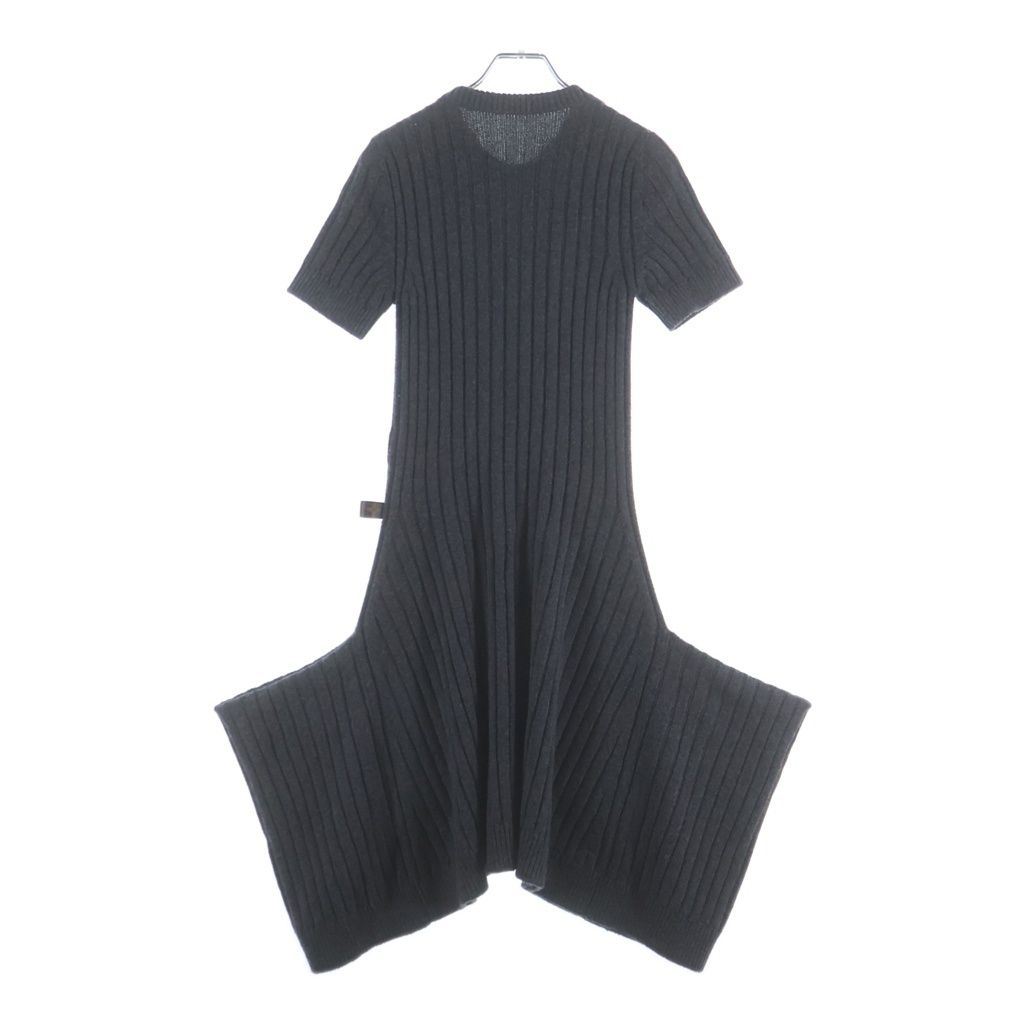 Louis Vuitton Cashmere Knit Monogram Dress Gray — view 2