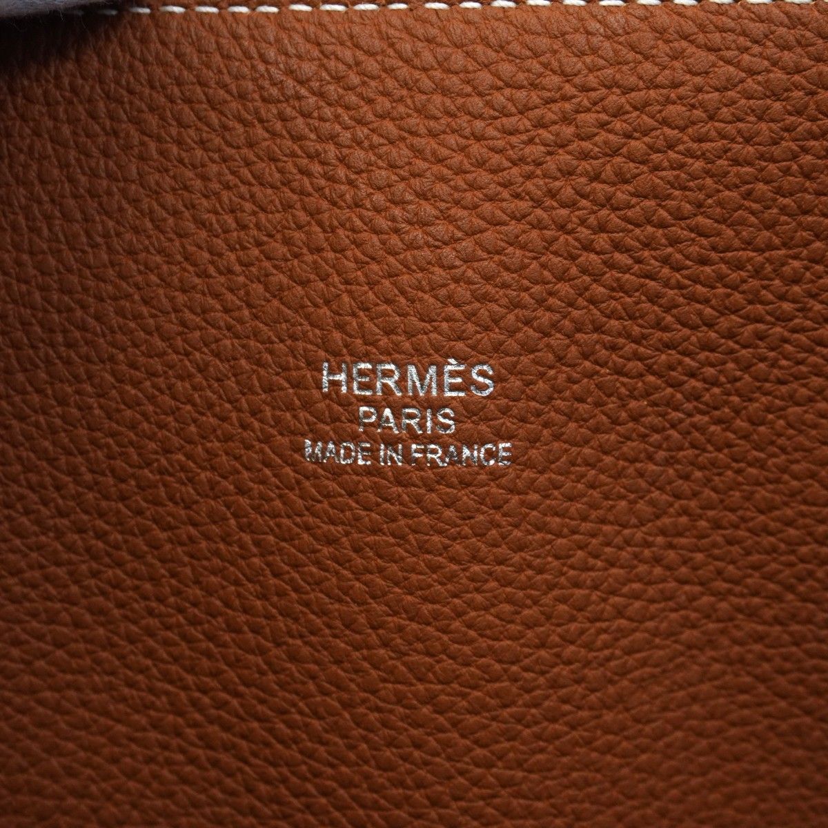 Hermes Handbag Bolide Shark 45 Togo Gold Silver — view 5