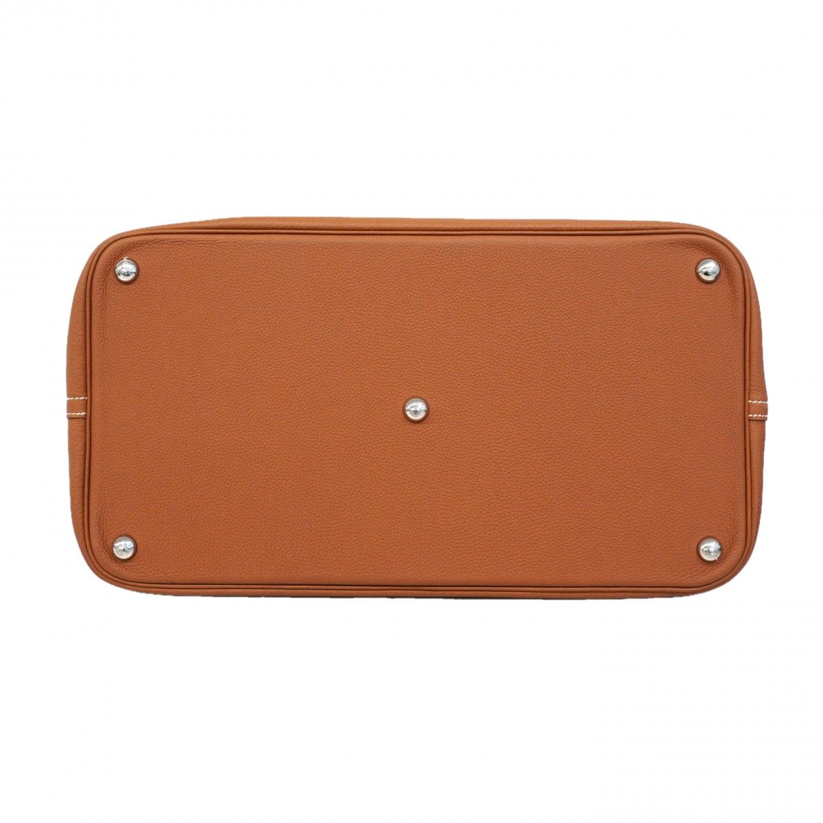 Hermes Handbag Bolide Shark 45 Togo Gold Silver — view 3