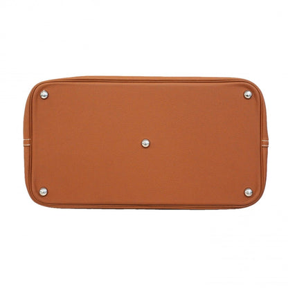 Hermes Handbag Bolide Shark 45 Togo Gold Silver — view 3