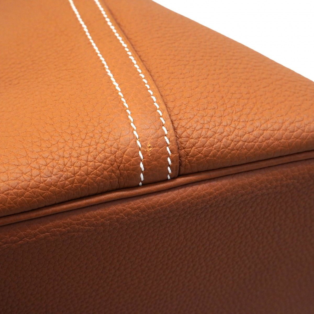 Hermes Handbag Bolide Shark 45 Togo Gold Silver — view 7