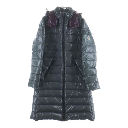 Moncler Moka Hooded Down Jacket Long Coat Gray