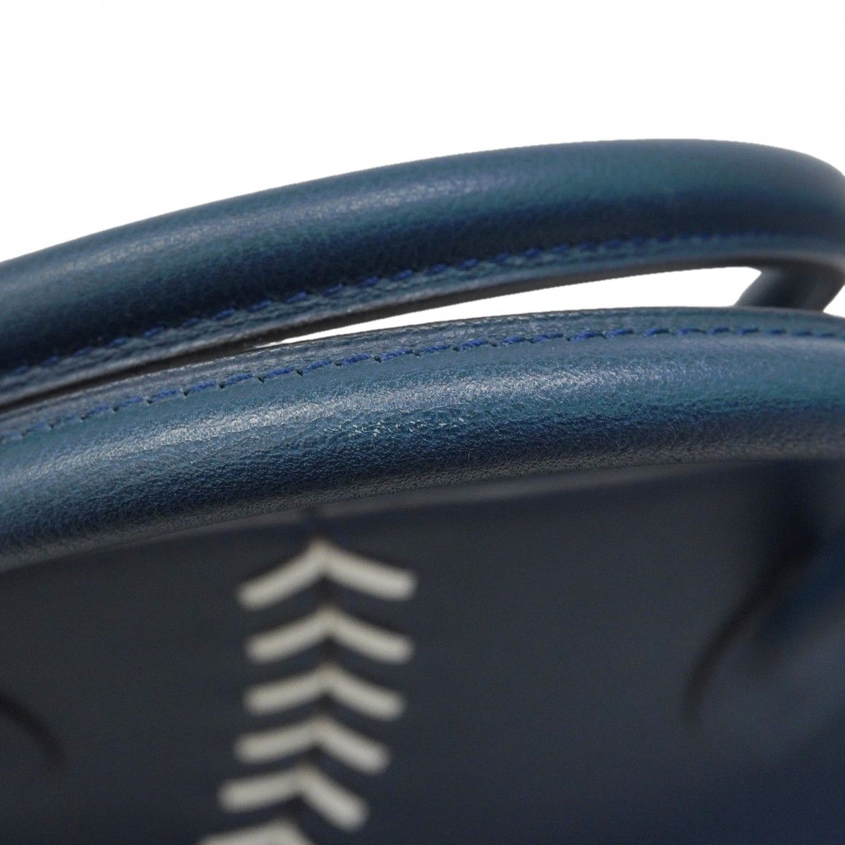 Hermes Handbag Bolide 45 Baseball Evercolor Blue Domart Silver — view 8