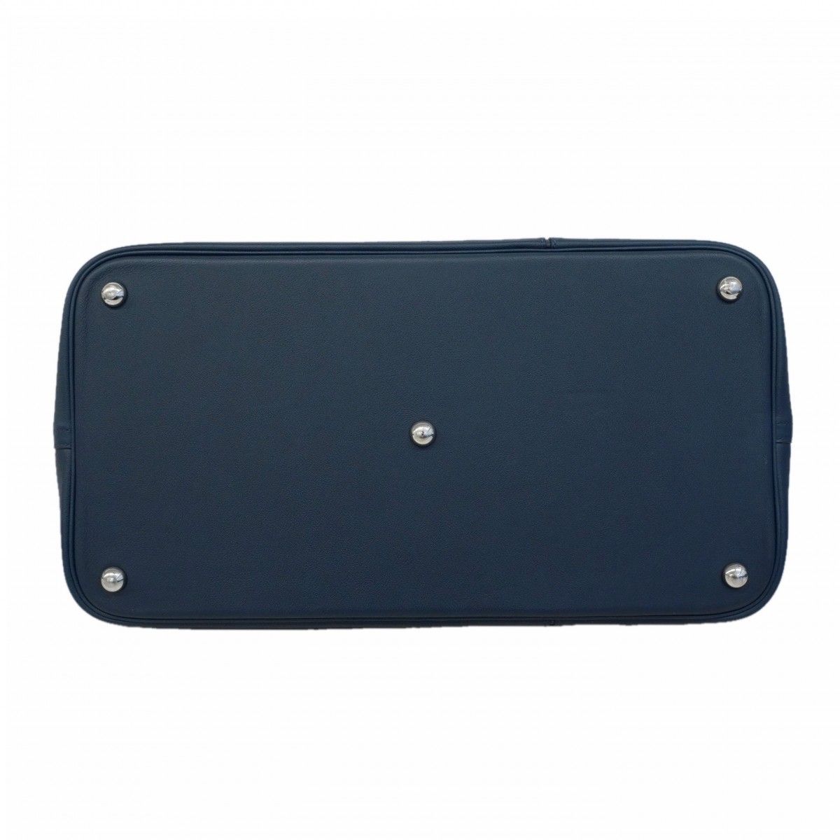 Hermes Handbag Bolide 45 Baseball Evercolor Blue Domart Silver — view 3