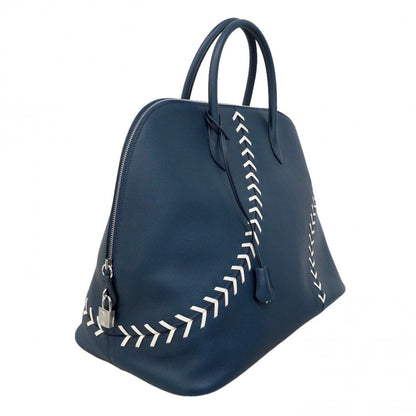 Hermes Handbag Bolide 45 Baseball Evercolor Blue Domart Silver — view 2