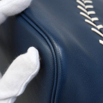 Hermes Handbag Bolide 45 Baseball Evercolor Blue Domart Silver — view 6