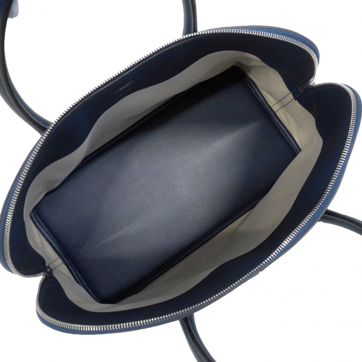 Hermes Handbag Bolide 45 Baseball Evercolor Blue Domart Silver — view 4