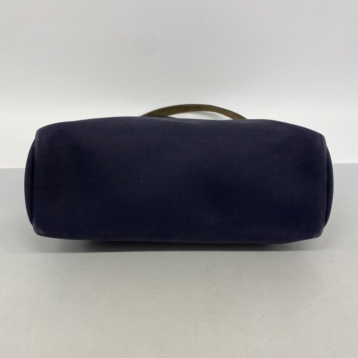 Hermes Handbag MM Toile Officier Navy Silver — view 3