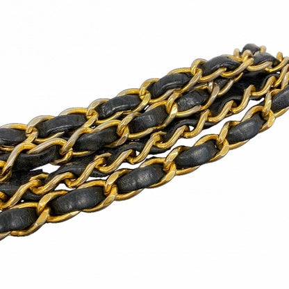 Chanel Shoulder Bag Diana Lambskin Black Gold — view 9