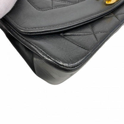 Chanel Shoulder Bag Diana Lambskin Black Gold — view 7
