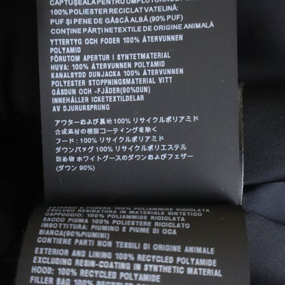 Prada Re-Nylon Logo Print Down Jacket Black — view 7