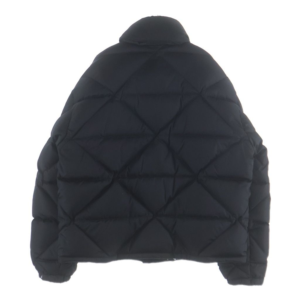 Prada Re-Nylon Logo Print Down Jacket Black — view 2