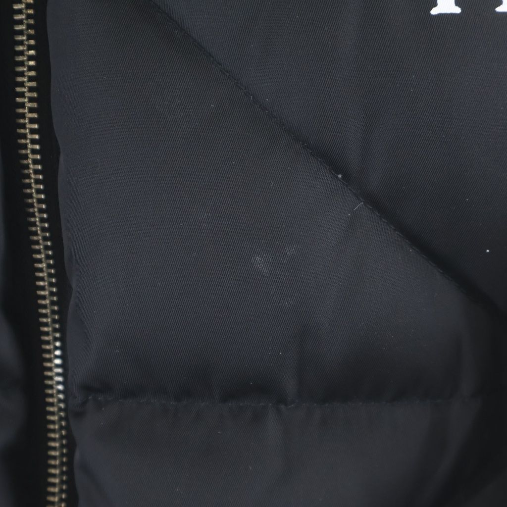 Prada Re-Nylon Logo Print Down Jacket Black — view 5