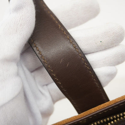 Celine Handbag C Macadam Suede Brown Gold — view 8