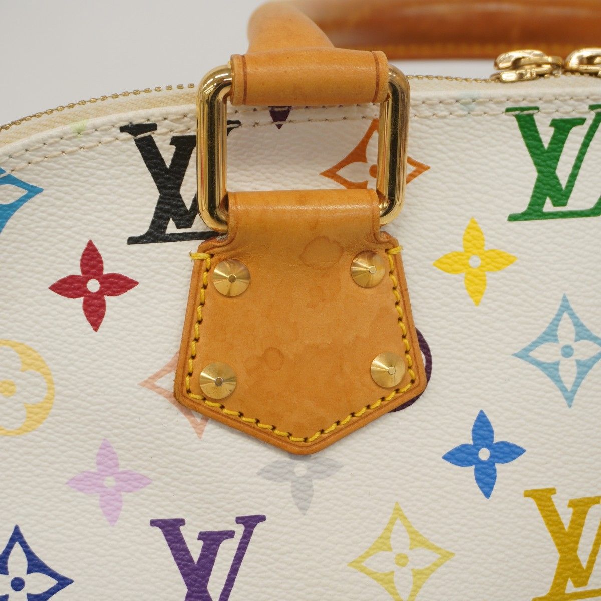 Louis Vuitton Handbag Monogram Multicolor Alma Blanc — view 8