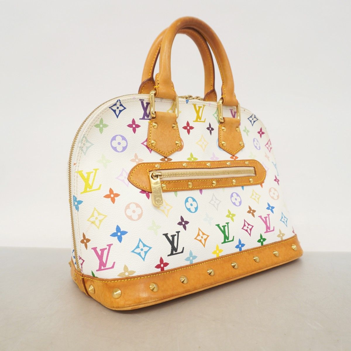 Louis Vuitton Handbag Monogram Multicolor Alma Blanc — view 2