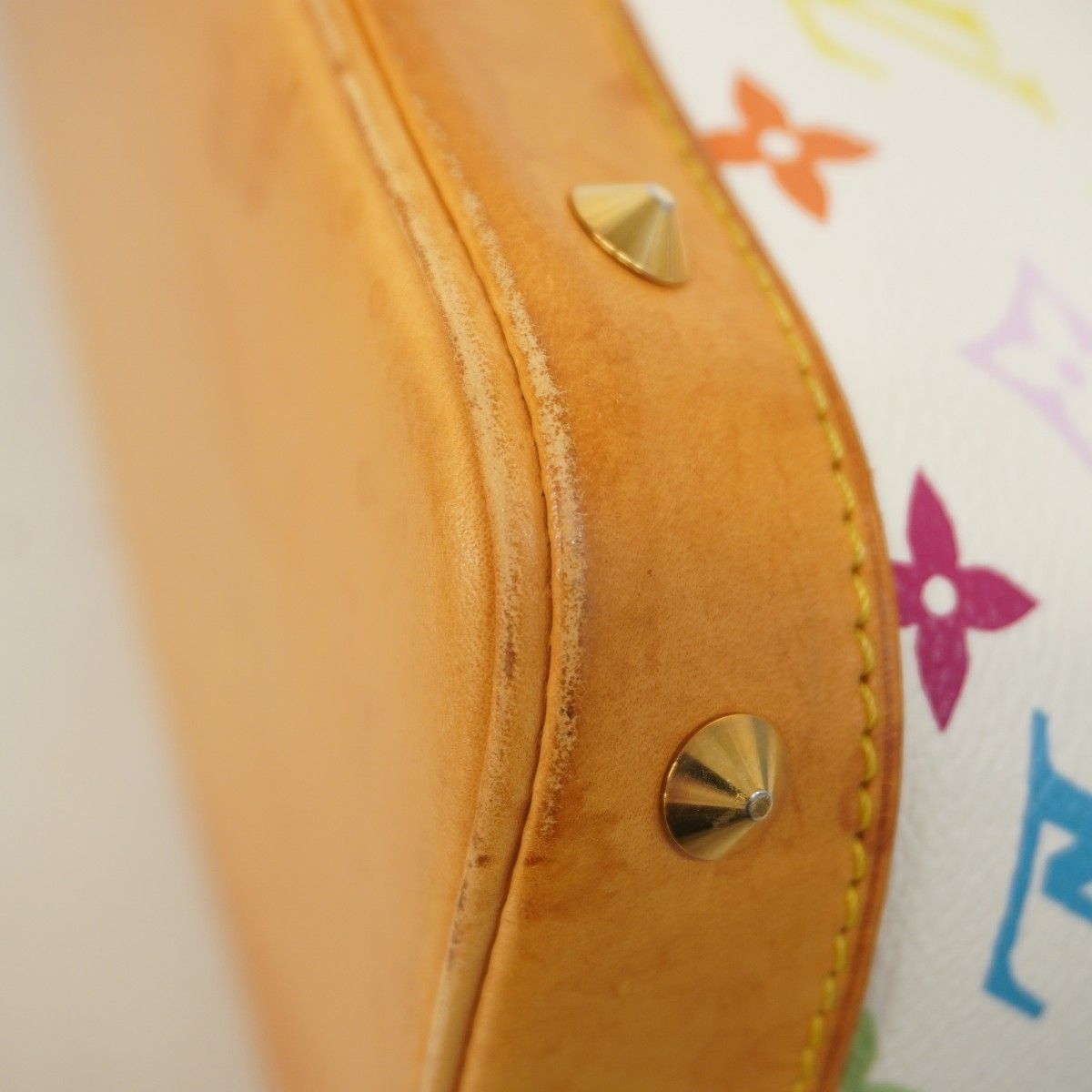 Louis Vuitton Handbag Monogram Multicolor Alma Blanc — view 6