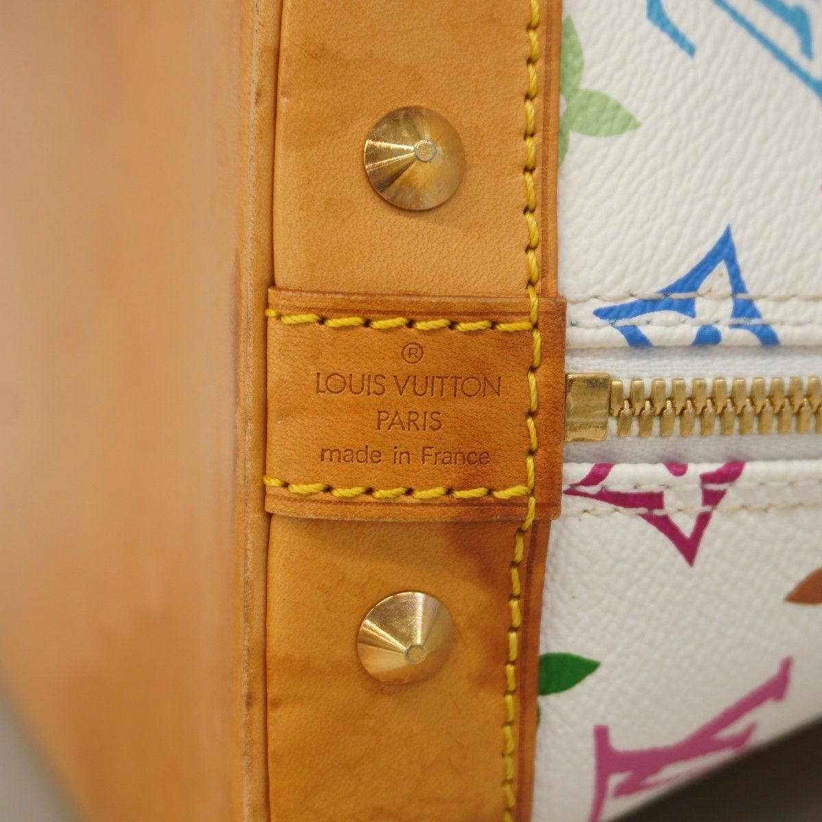 Louis Vuitton Handbag Monogram Multicolor Alma Blanc — view 5
