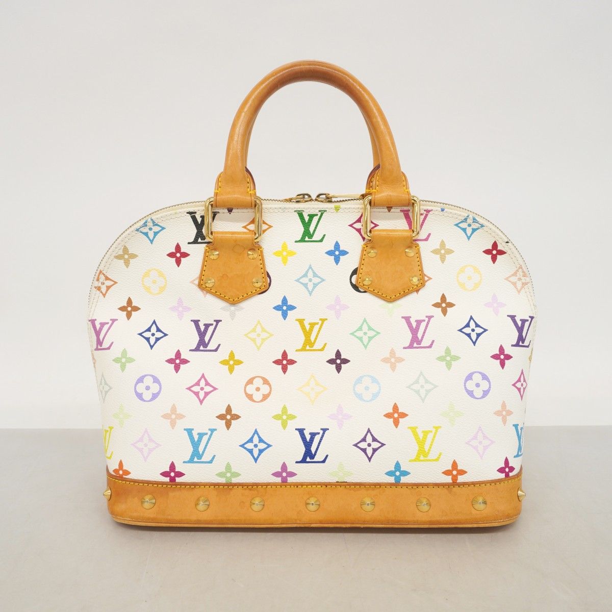 Louis Vuitton Handbag Monogram Multicolor Alma Blanc — view 9