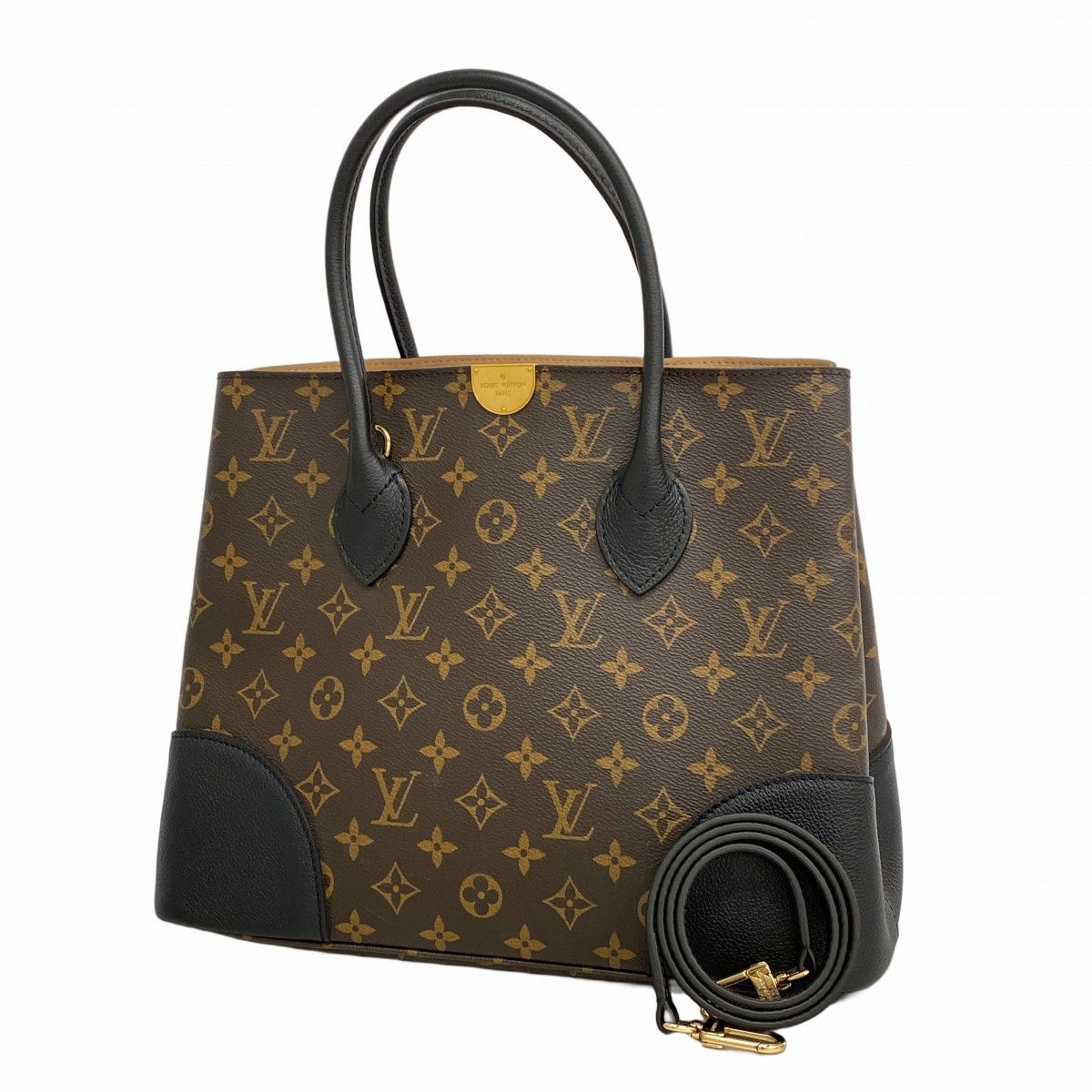 Louis Vuitton Handbag Monogram Flandrine Brown Noir 2-Way Bag