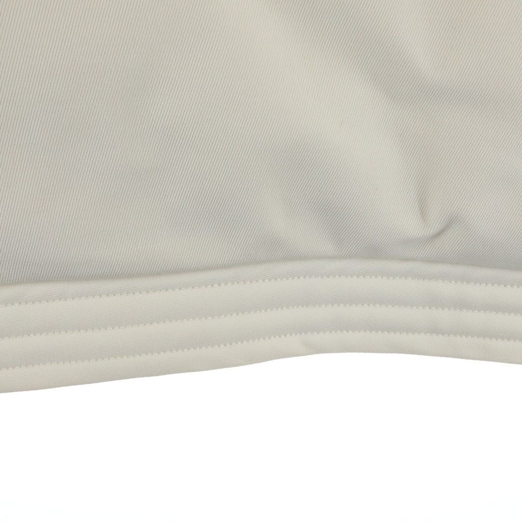 Moncler Courmayeur Knit Cut Replacement Zip Up Jacket Ivory — view 7