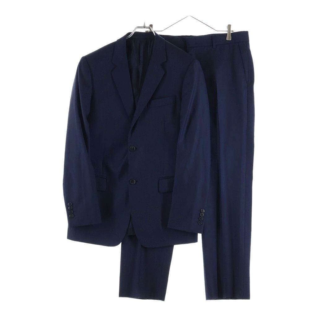 Gucci Set Suit Wool Tailored Jacket No Tuck Trousers Pants Navy