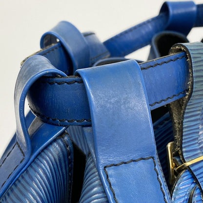 Louis Vuitton Shoulder Bag Epi Randonnee GM Toledo Blue — view 9