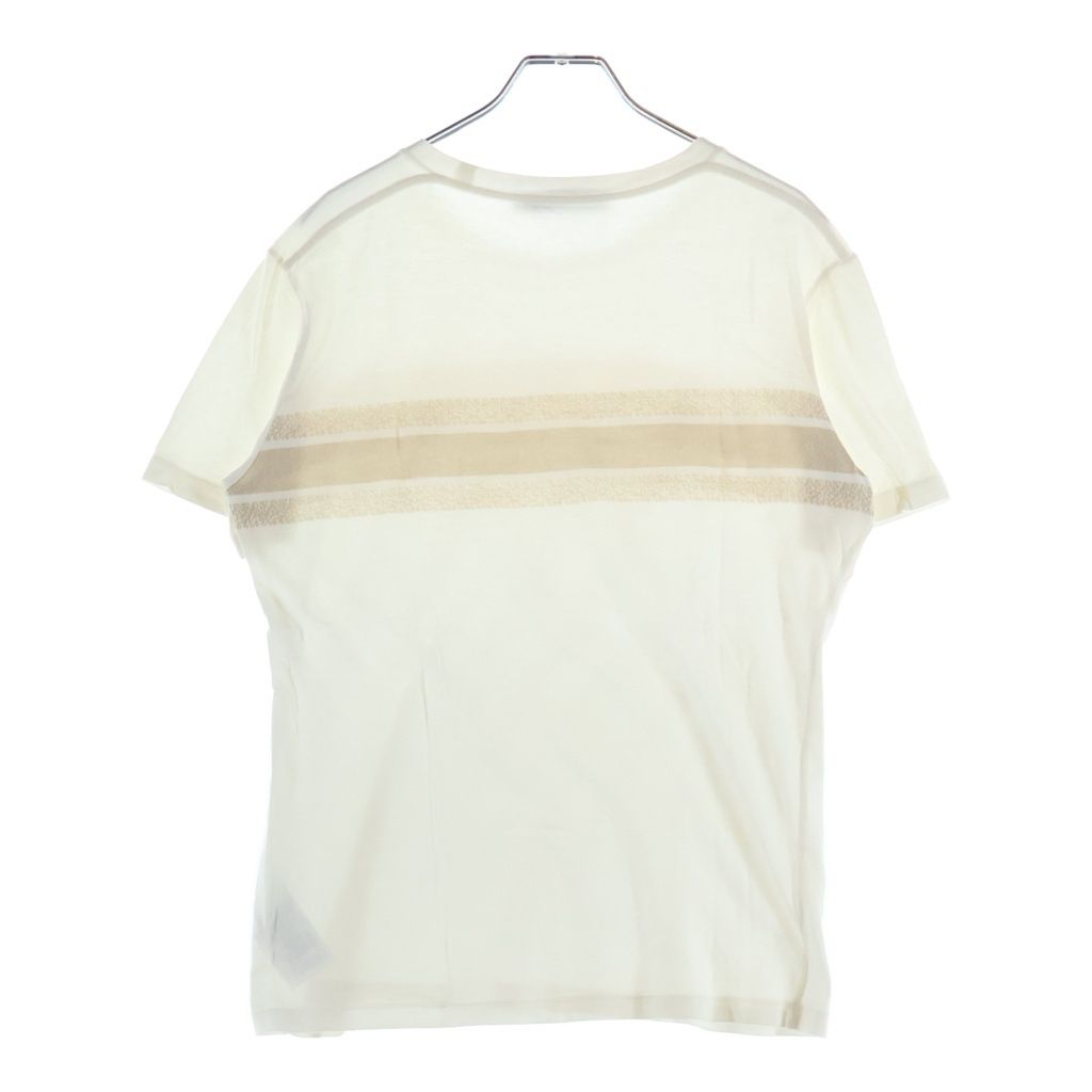 Dior Lame Logo Short Sleeve T-Shirt Ivory — view 2