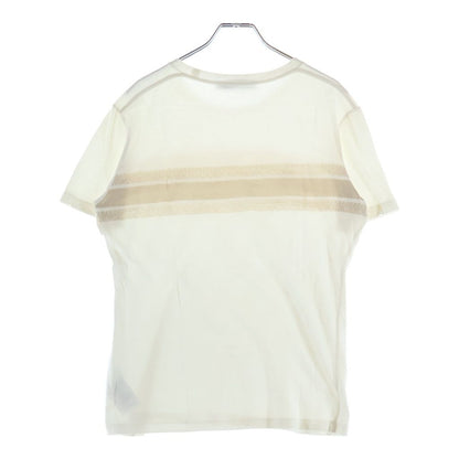 Dior Lame Logo Short Sleeve T-Shirt Ivory — view 2