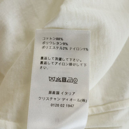 Dior Lame Logo Short Sleeve T-Shirt Ivory — view 8