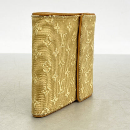 Louis Vuitton Trifold Wallet Monogram Mini Portobiert Cles Dimonet Beige — view 2
