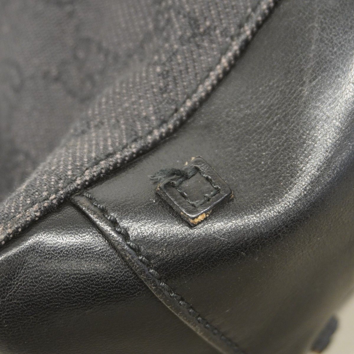 Gucci Tote Denim Black Silver — view 8