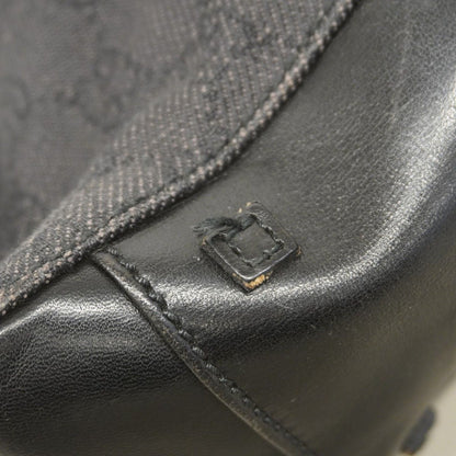Gucci Tote Denim Black Silver — view 8