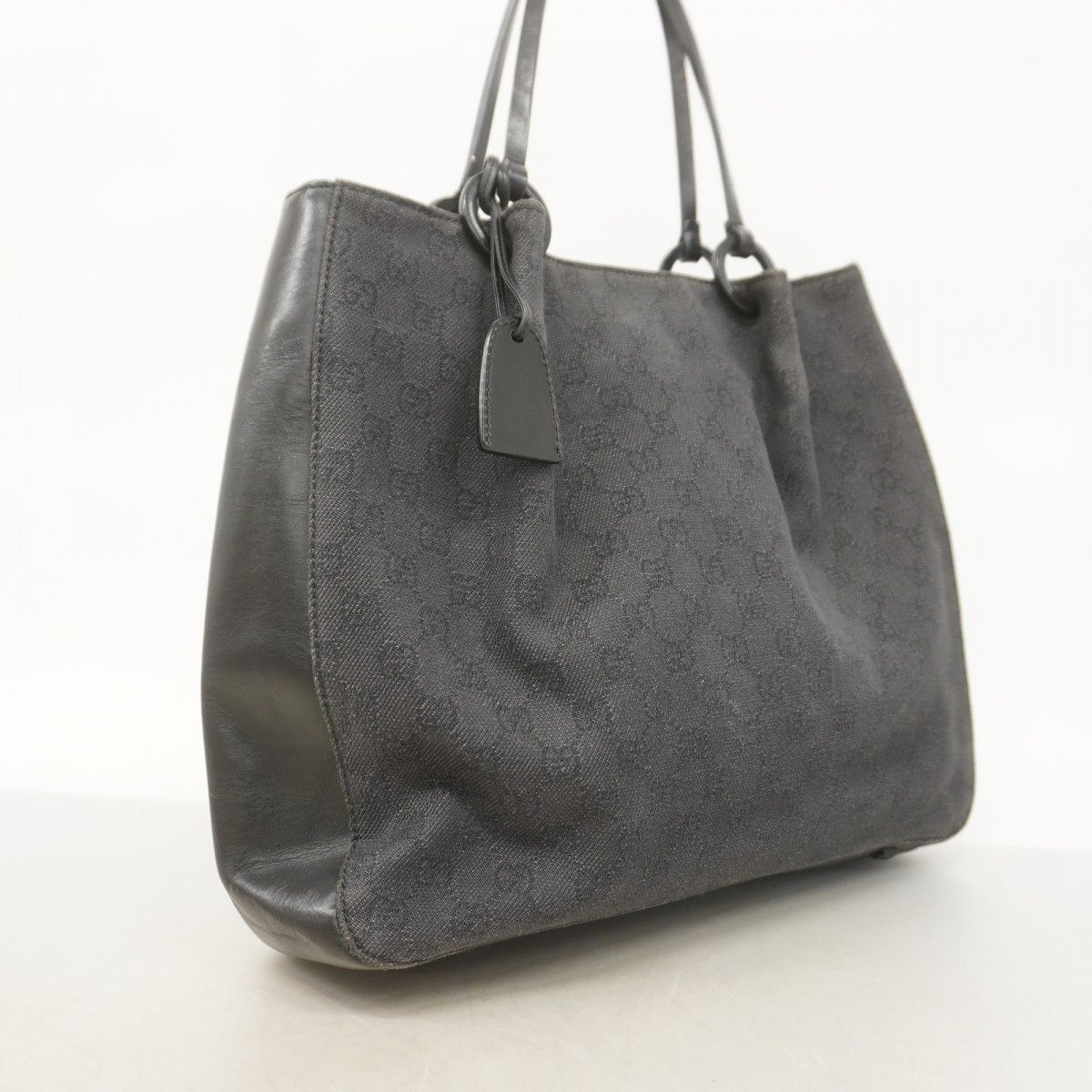 Gucci Tote Denim Black Silver — view 2