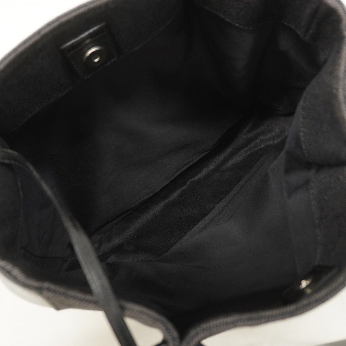 Gucci Tote Denim Black Silver — view 4