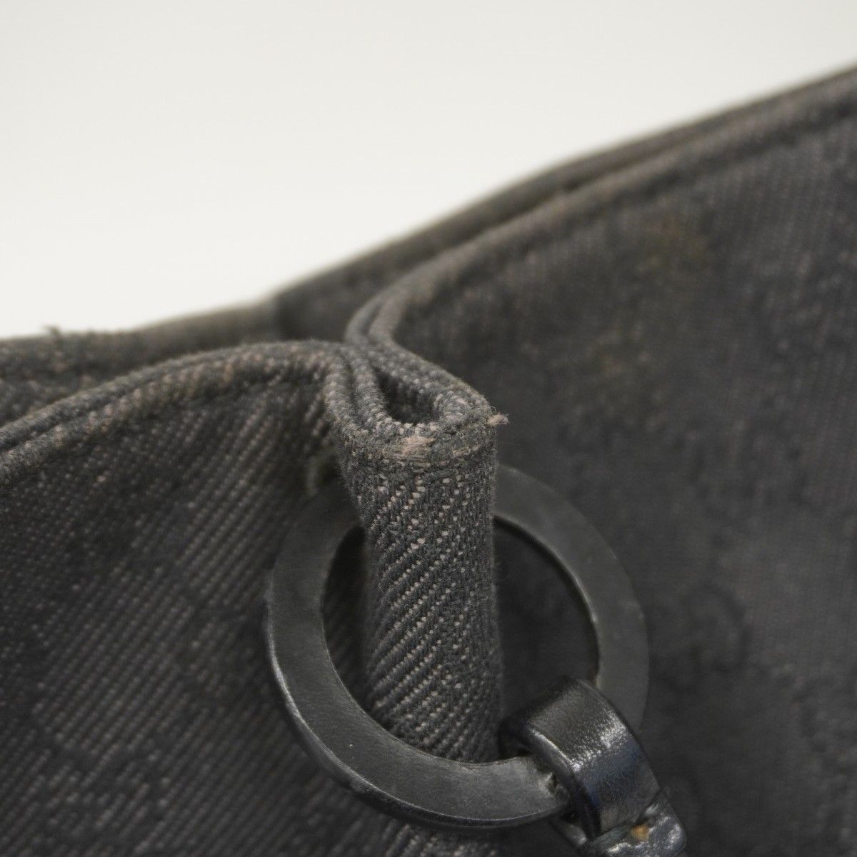 Gucci Tote Denim Black Silver — view 7