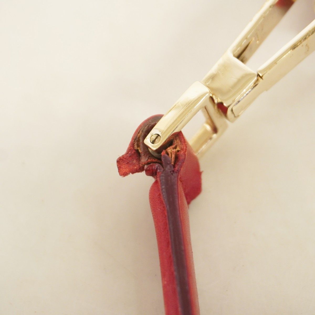 Gucci Shoulder Bag GG Canvas 001 Beige Red Champagne Gold — view 6