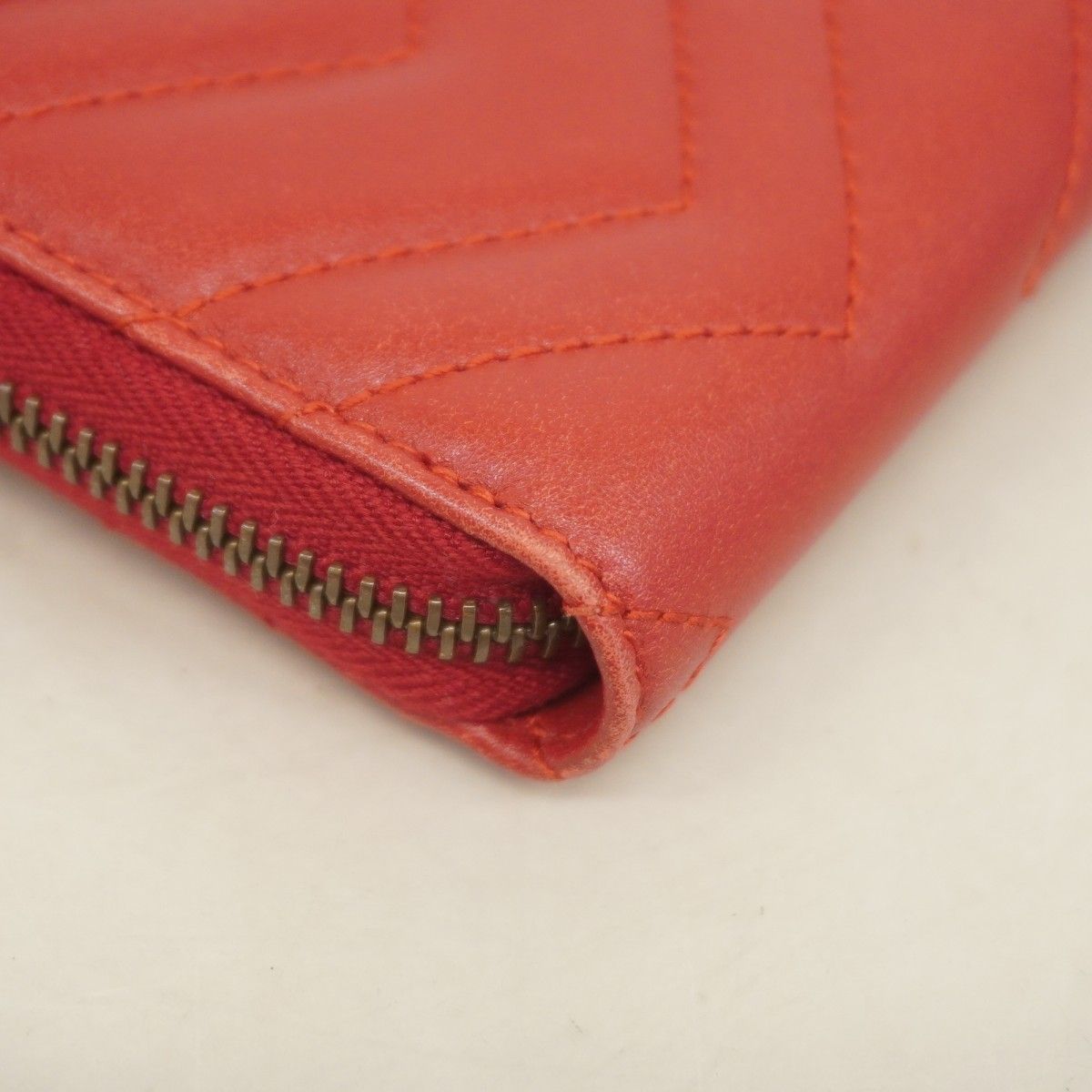 Gucci Wallet GG Marmont Leather Red Gold — view 5