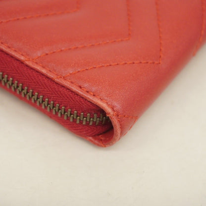 Gucci Wallet GG Marmont Leather Red Gold — view 5