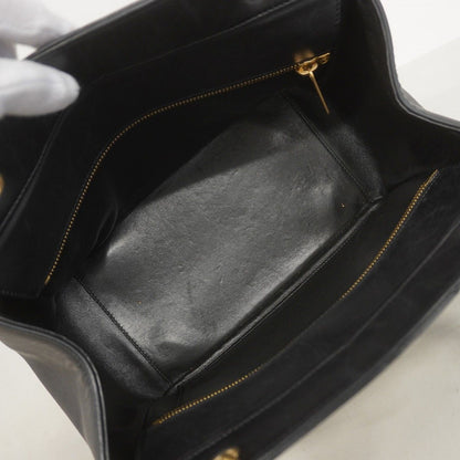 Chanel Handbag Quilted Lambskin Black Gold — view 4