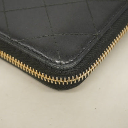 Chanel Wallet Quilted Lambskin Black Gold — view 6