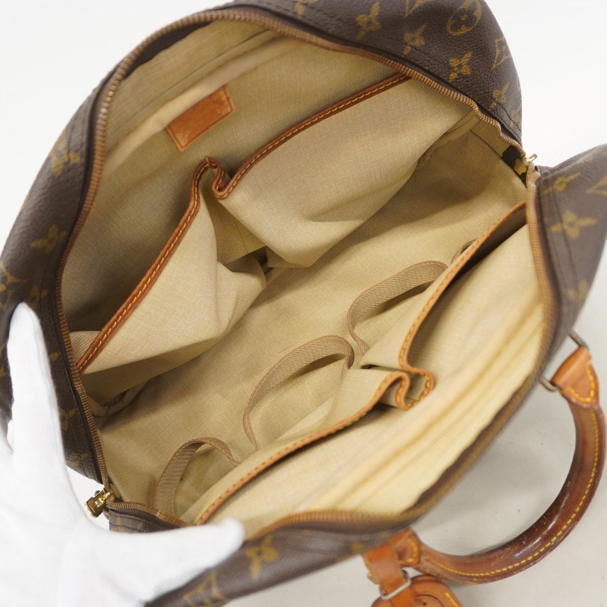 Louis Vuitton Handbag Monogram Deauville Brown — view 4