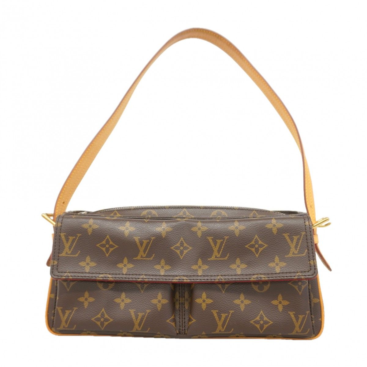 Louis Vuitton Shoulder Bag Monogram Viva Cite MM Brown
